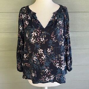 Velvet by Graham & Spencer “Valeria” Floral Peasant Top